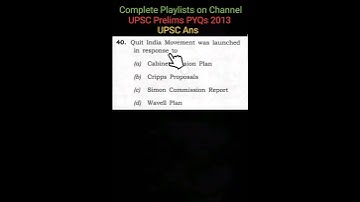 Part 15 : UPSC CSE 2013 Prelims PYQS Topicwise | Modern History #uniquecreators