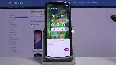 How to Change Theme of Motorola Razr 5G - Set Up Different Theme