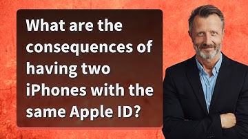 What are the consequences of having two iPhones with the same Apple ID?
