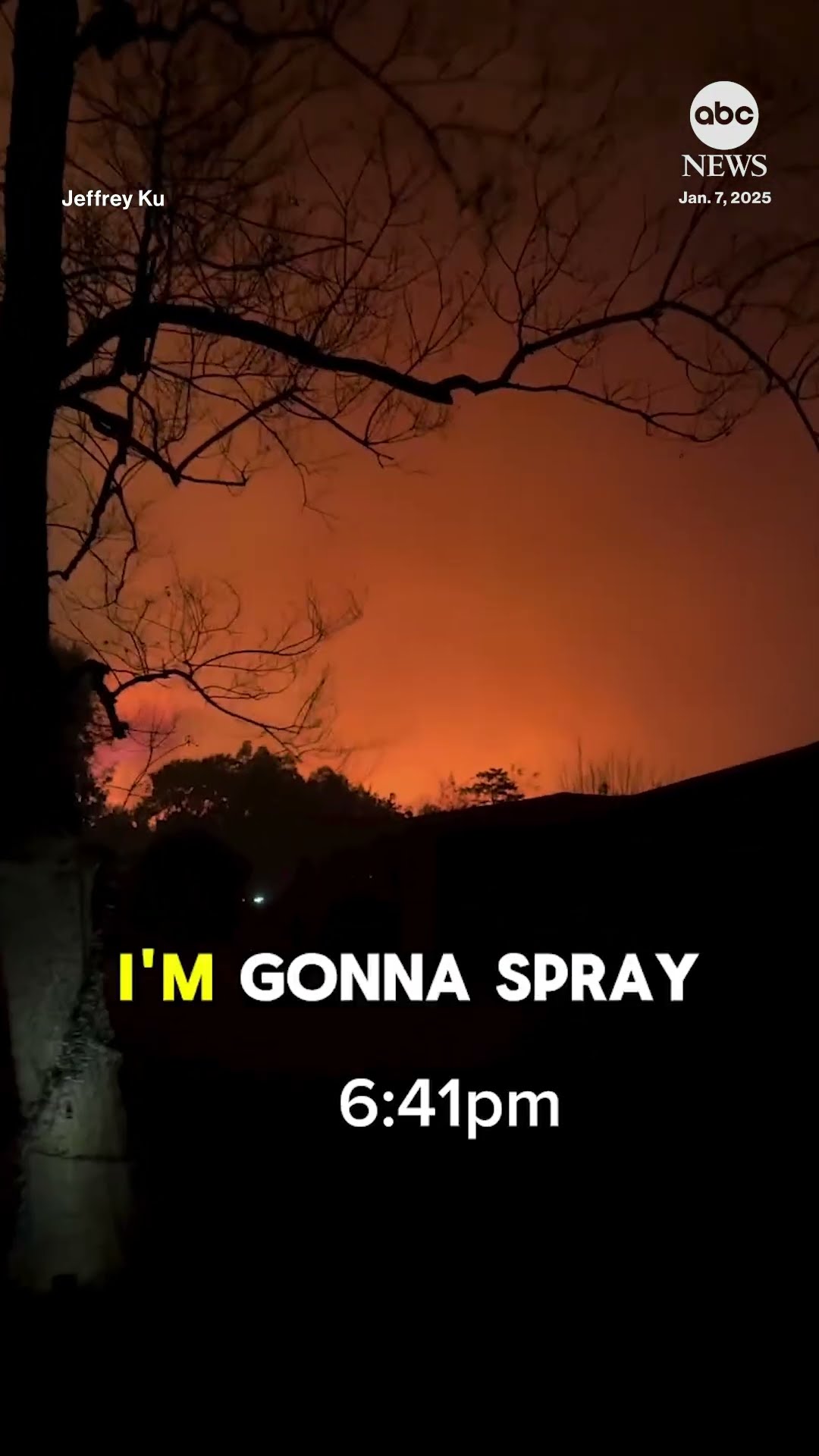 Family forced to flee their home as the Eaton Fire exploded