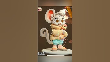 I’ll show you how to sculpt anything 🐭 #3D #chibi #rat