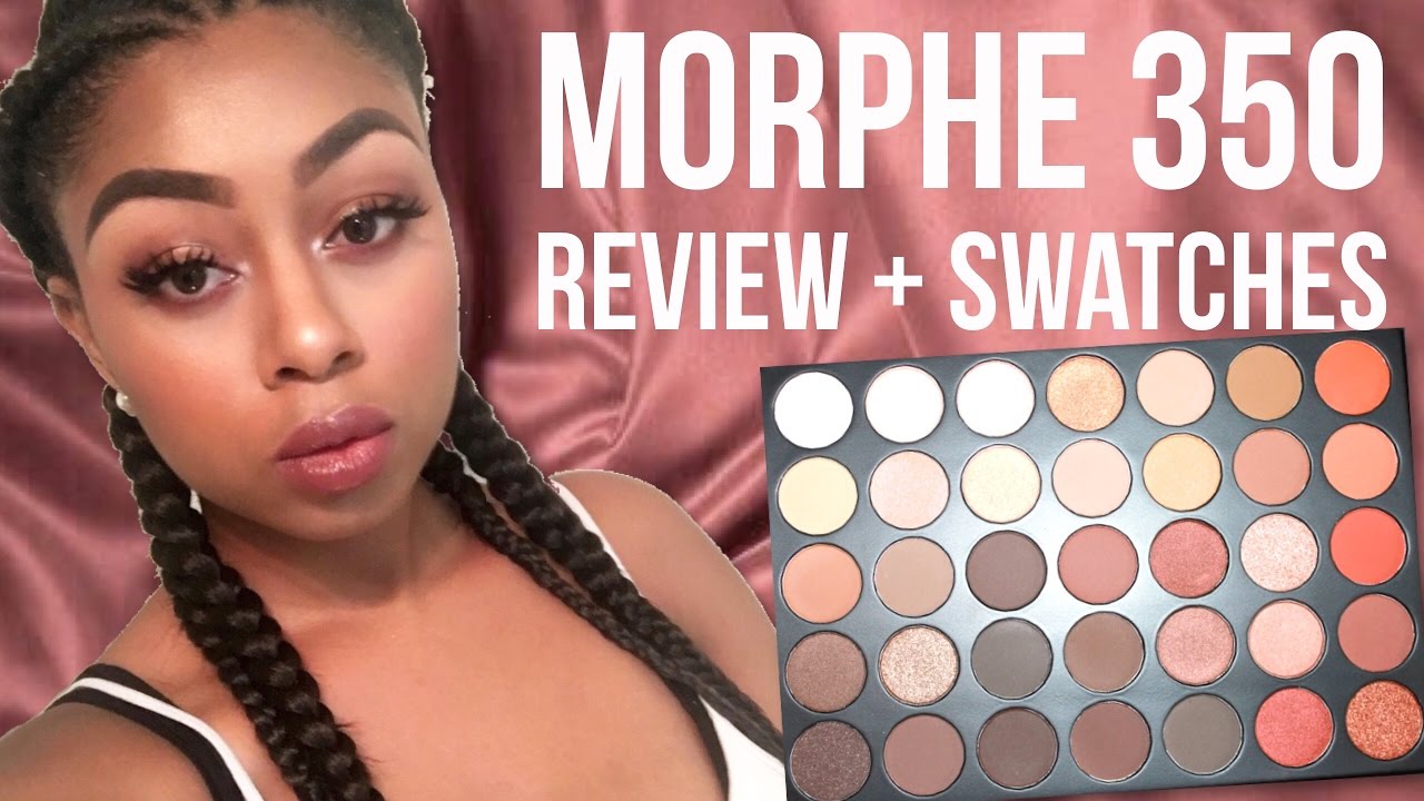 Morphe 35O 350 Palette Review/Unboxing + Swatches on Dark