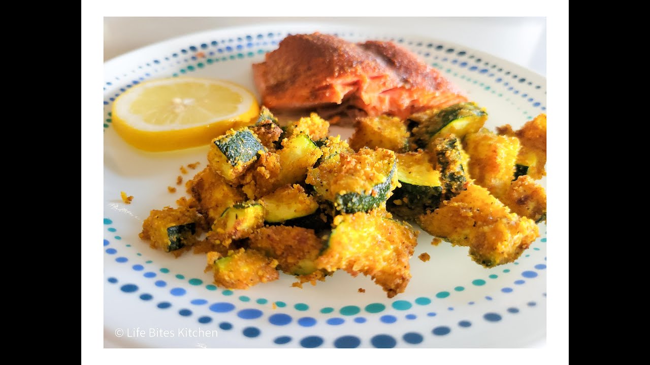 Anti-Inflammatory Air Fried Breaded Zucchini