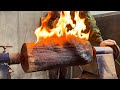 Amazing Craft Woodturning Products || Recycling From A Burnt Wood To Stunning Design With Lathe