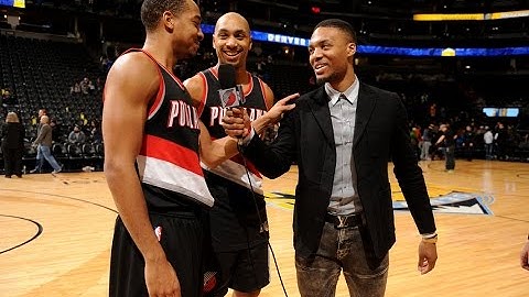 Damian Lillard Shows Off His Interview Skills!