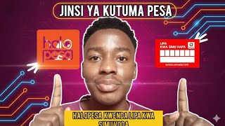 JINSI YA KUTUMA PESA  KUTOKA HALOPESA KWENDA VODA LIPA KWA SIMU