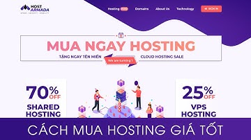 Cách mua hosting Armada giá tốt, Tặng ngay 1 tên miền miễn phí .COM
