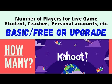 How Many Players Can Join Kahoot Live Game | Free or Upgrade | Student, Teacher Accounts