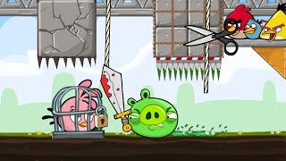 Crush Bad Piggies - Cut The Rope To Drop Giant Stone On Piggies Rescue Stella
