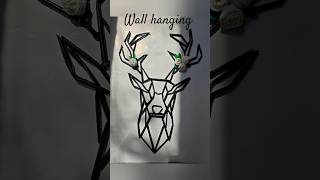 How to Make Deer Wall Hanging with Waste Paper | DIY Newspaper Craft Ideas #shorts #diy #wallhanging