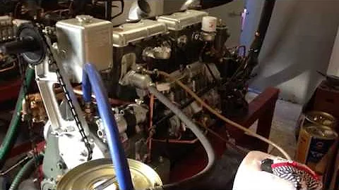 1966 Gardner 6LX marine port engine first test run