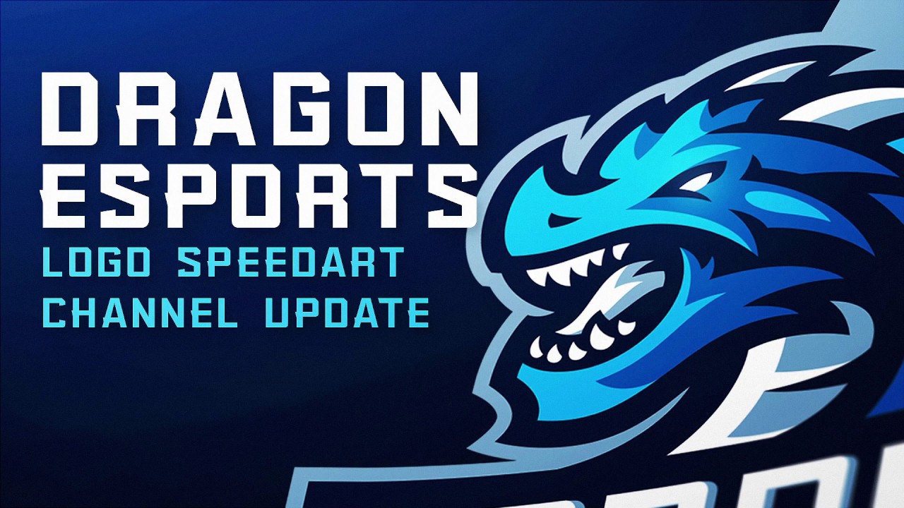 Dragon Mascot Logo Speedart & Channel Update with DaseDesigns