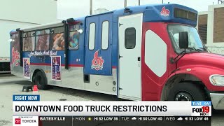 Downtown food truck restrictions with AJ's Cheesesteaks