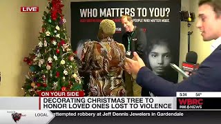 Decorating Christmas Tree to honor loved ones lost to violence
