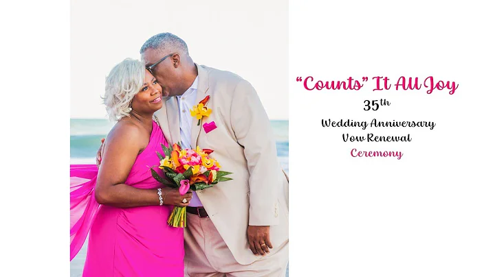 Counts 35th Vow Renewal Ceremony at the Beach
