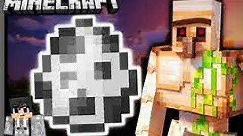 How to get an Iron Golem Spawner and Spawn Egg in Minecraft! (1.16+)