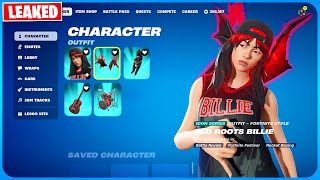 Red Roots Billie Eilish Leaked Skin and All Cosmetics Fortnite