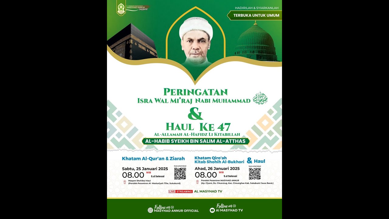 🔴LIVE RANGKAIAN HAUL ALHABIB SYEKH BIN SALIM ALATTHAS KE 47 - ZIARAH MAKAM