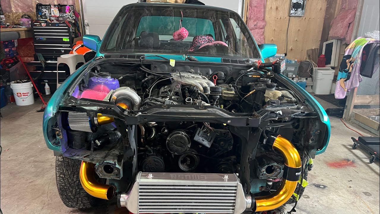 Episode 4 BMW E 30 turbo build, fiting turbo and intercooler pipe car bmw vlog diy 