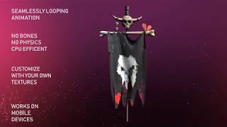 Animated Fantasy Flag Unity3D Asset