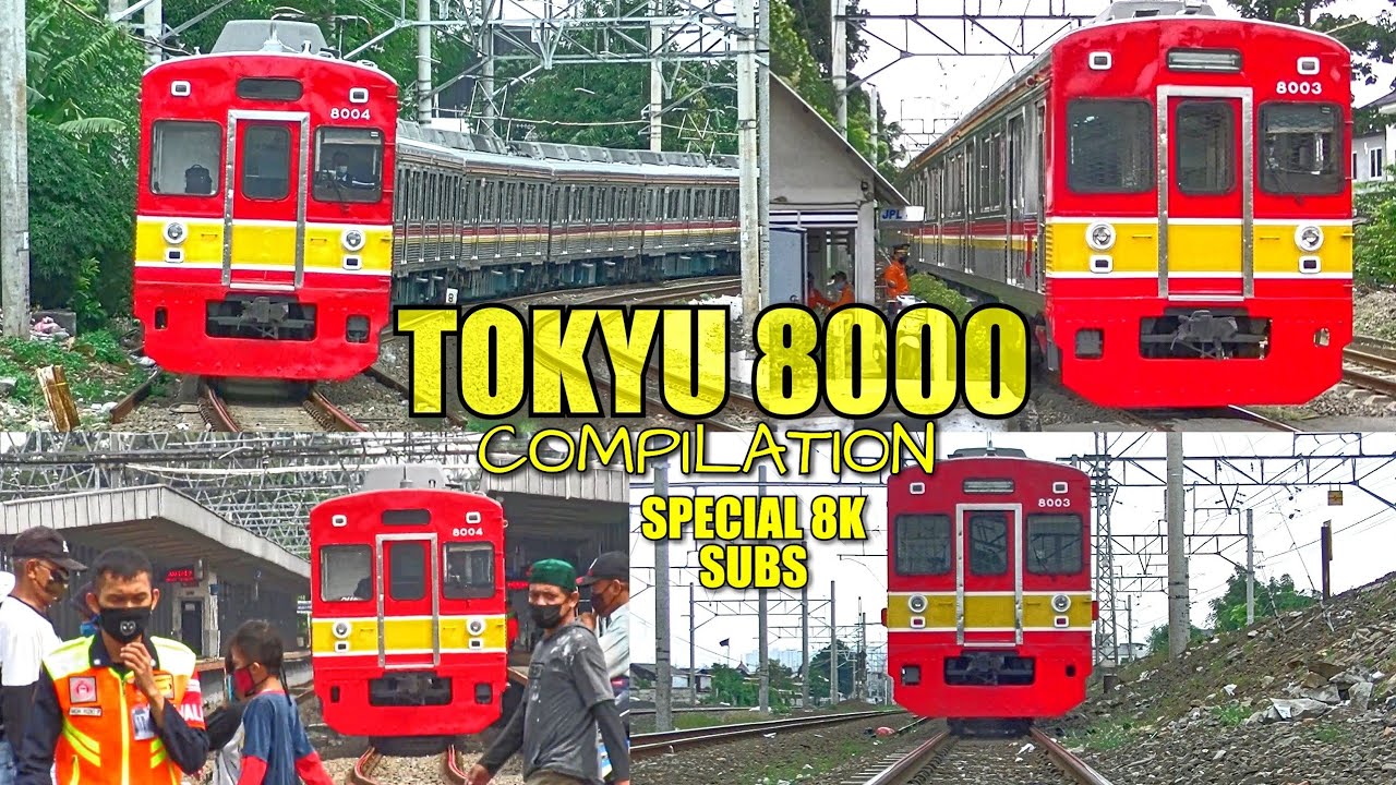 KRL Commuter Line Paling LANGKA di Jabodetabek.. TOKYU 8000 Series Compilation