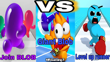 Level Up Runner VS Blob And Giant VS Join Blob Clash 3D in New Level Gameplay  IOS, Android