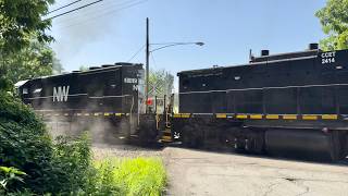 N&W & Southern Locos Team Up & RR Diamonds Pounded By Coke Train!  Wheeling & Lake Erie Train Also