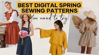 Best ETSY Digital Sewing Patterns (PDF) You Need This Spring | Me Made Wardrobe