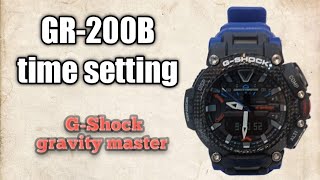 GShock GRB200 time setting tutorial (grb2001a2dr) tagalog