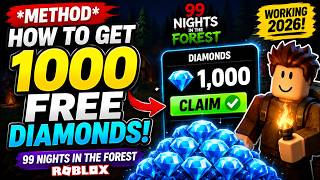 *METHOD* How To Get 1000 Free Diamonds In 99 Nights In The Forest Roblox screenshot 1