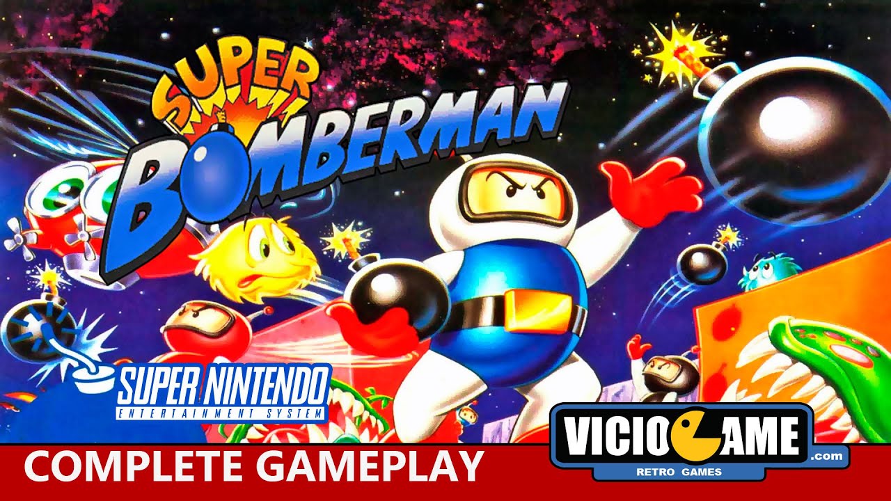 🎮 Super Bomberman (Super Nintendo) Complete Gameplay 