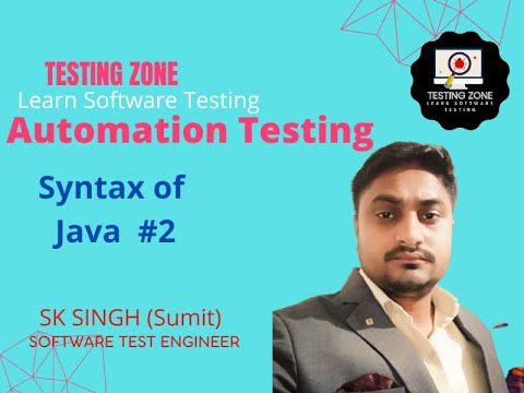 What is Syntax of Java || Automation testing full course #2 || Software ...