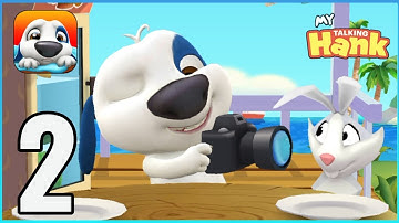 My Talking Hank - Gameplay Walkthrough Part 2 - Clean The Ocean Mini Games (iOS, Android).