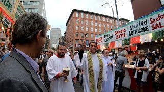 2018 Feast of San Gennaro "Blessing of the Stands" in Little Italy, Manhattan, NYC