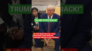 😮 After Modi’s Warning, Trump Steps Back! Tariffs Reduced Overnight! #ModiVsTrump #USNews