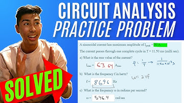 Intro to Circuit Analysis | Ch.9 Sinusoidal Steady-State Analysis | Q3: A sinusoidal current has ...