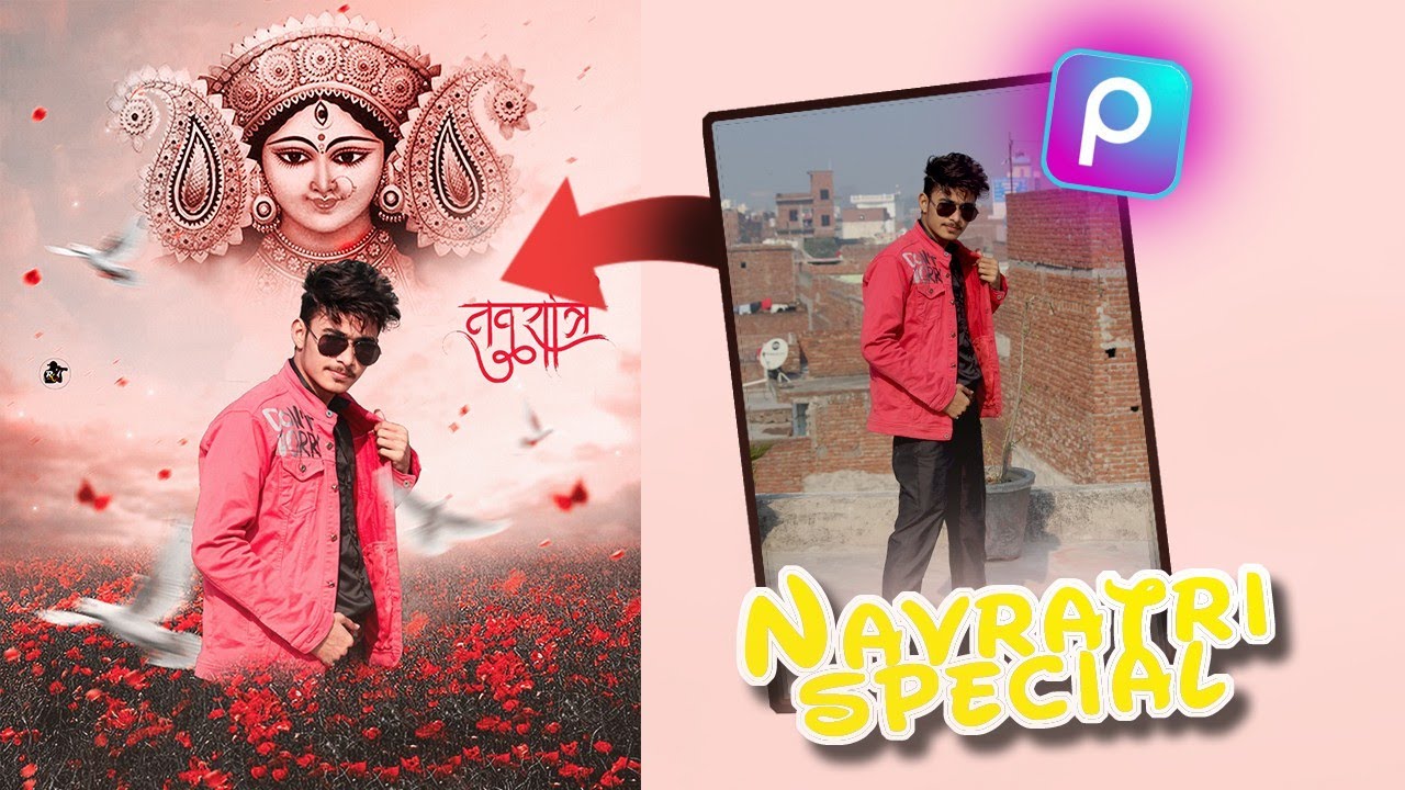 Navratri Photo Editing Picsart || Durga Puja Photo Editing 2021 || Durga Puja Photo Editing