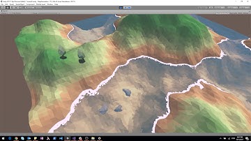 Terrain mesh generated in Unity