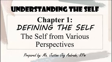 Understanding the Self - THE SELF FROM VARIOUS PHILOSOPHICAL PERSPECTIVE
