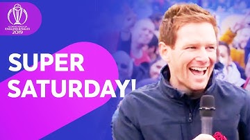 Eoin Morgan Celebrates Super Saturday in Manchester! | CWC Trophy Tour, driven by Nissan