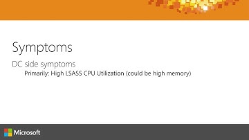 Microsoft Ignite Australia 2015 Active Directory Performance Troubleshooting LSASS high CPU or high