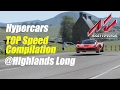 Assetto Corsa | Hypercars Top Speed Compilation @ Highlands Long