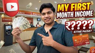 My First YouTube Income Revealed! ₹???? 💸🔥
