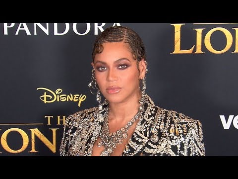 Beyonce Knowles arrives at The Lion King Premiere