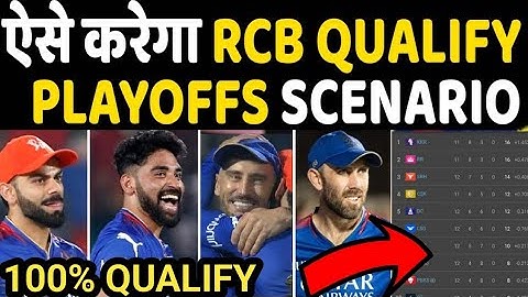 Rcb Qualification Scenario : ऐसे करेगा RCB Qualify | RCB Playoffs Scenario | IPL 2024 Points Table