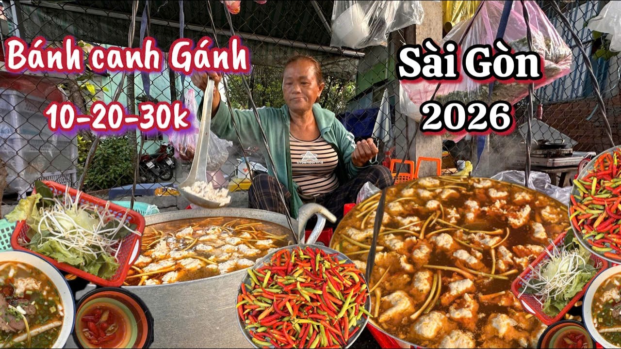 Vỉa hè Sài Gòn có Gánh bánh canh gốc Huế hơn 20 năm ai cũng khen ngon mà rẻ I meanmechoi