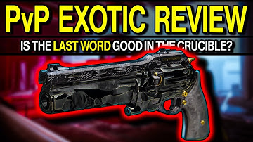 The LAST WORD is DEAD on Mouse and Keyboard! | Sidearms are BETTER! | PvP Exotic Review (Destiny 2)