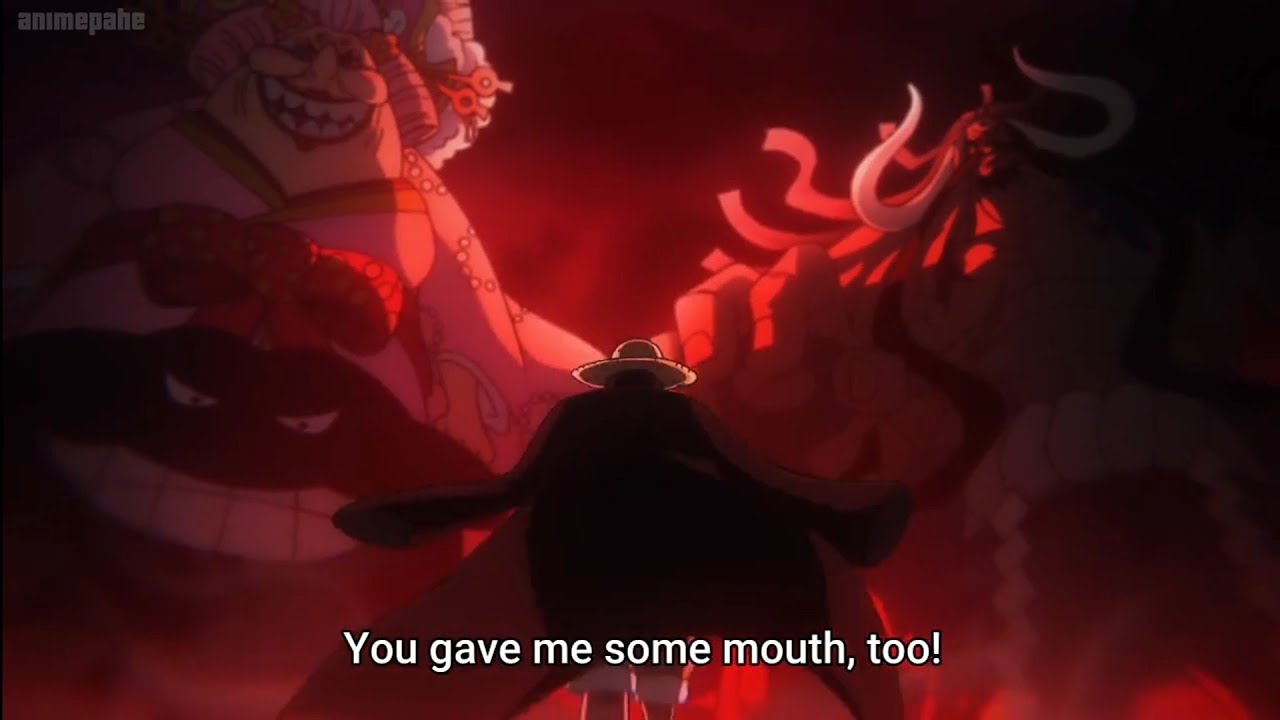 Luffy legendary walk towards kaido and big mom one piece YouTube