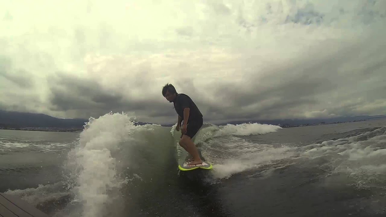 ウェイクサーフィン 琵琶湖 Wake Surfing Youtube
