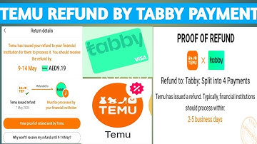 Easy step on How to Request Refund  in  TEMU app Using Tabby payment by Choyskie tv